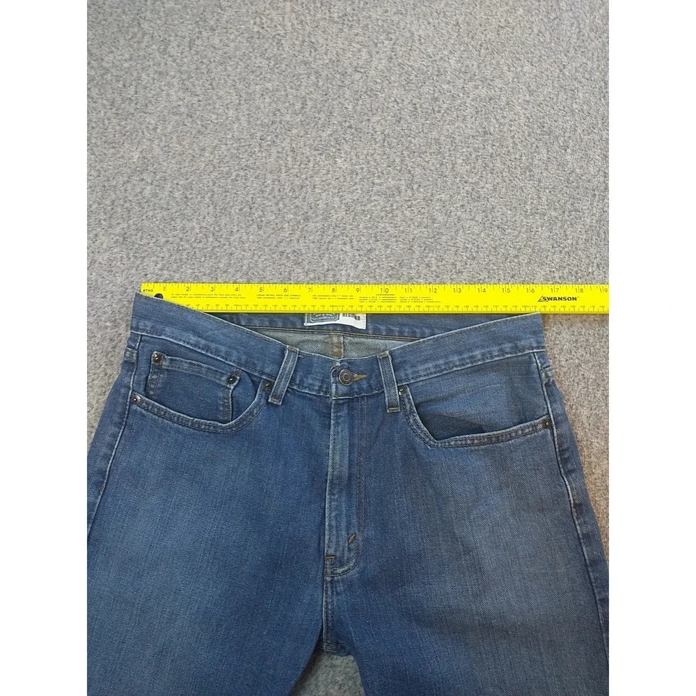 Signature by Levi Strauss & Co Mens Regular Fit Straight Leg Blue Jeans 32x29